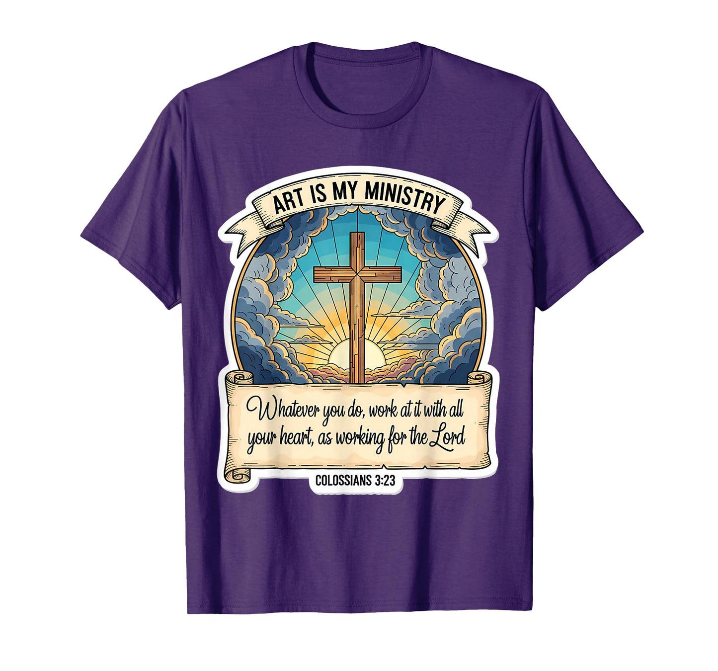 Christian Artist Art is My Ministry Jesus Christ Spiritual T-Shirt