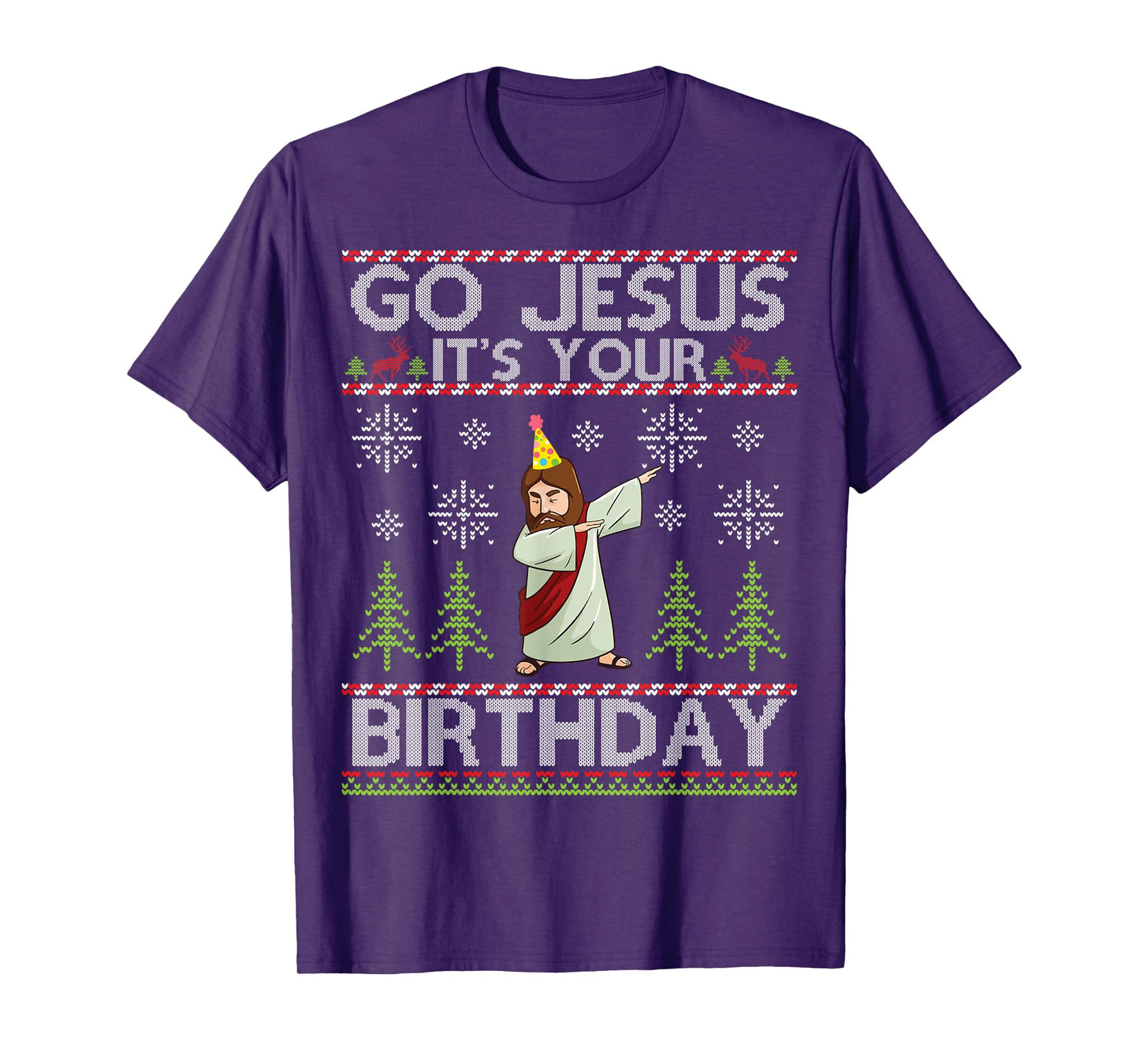 Dabbing Go Jesus It's Your Birthday Merry Christmas Day T-Shirt