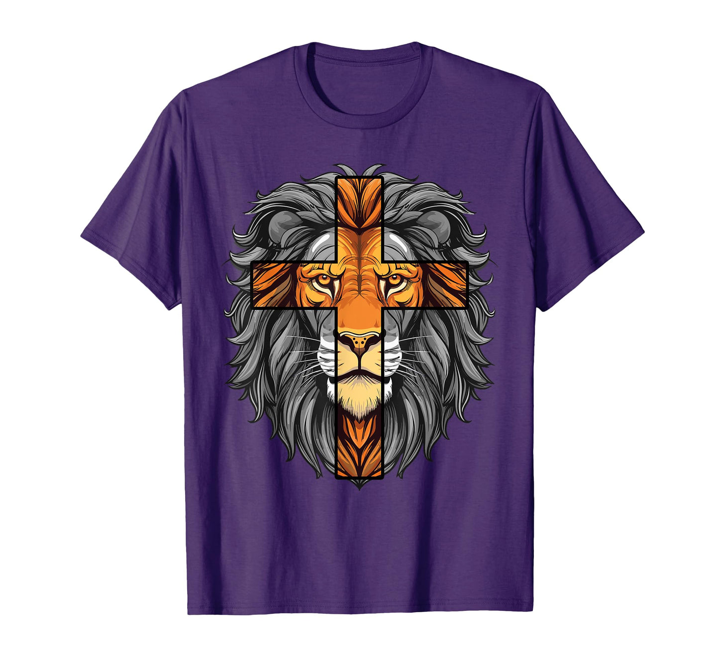 Lion of Judah Christian Cross of Jesus Christ T-Shirt