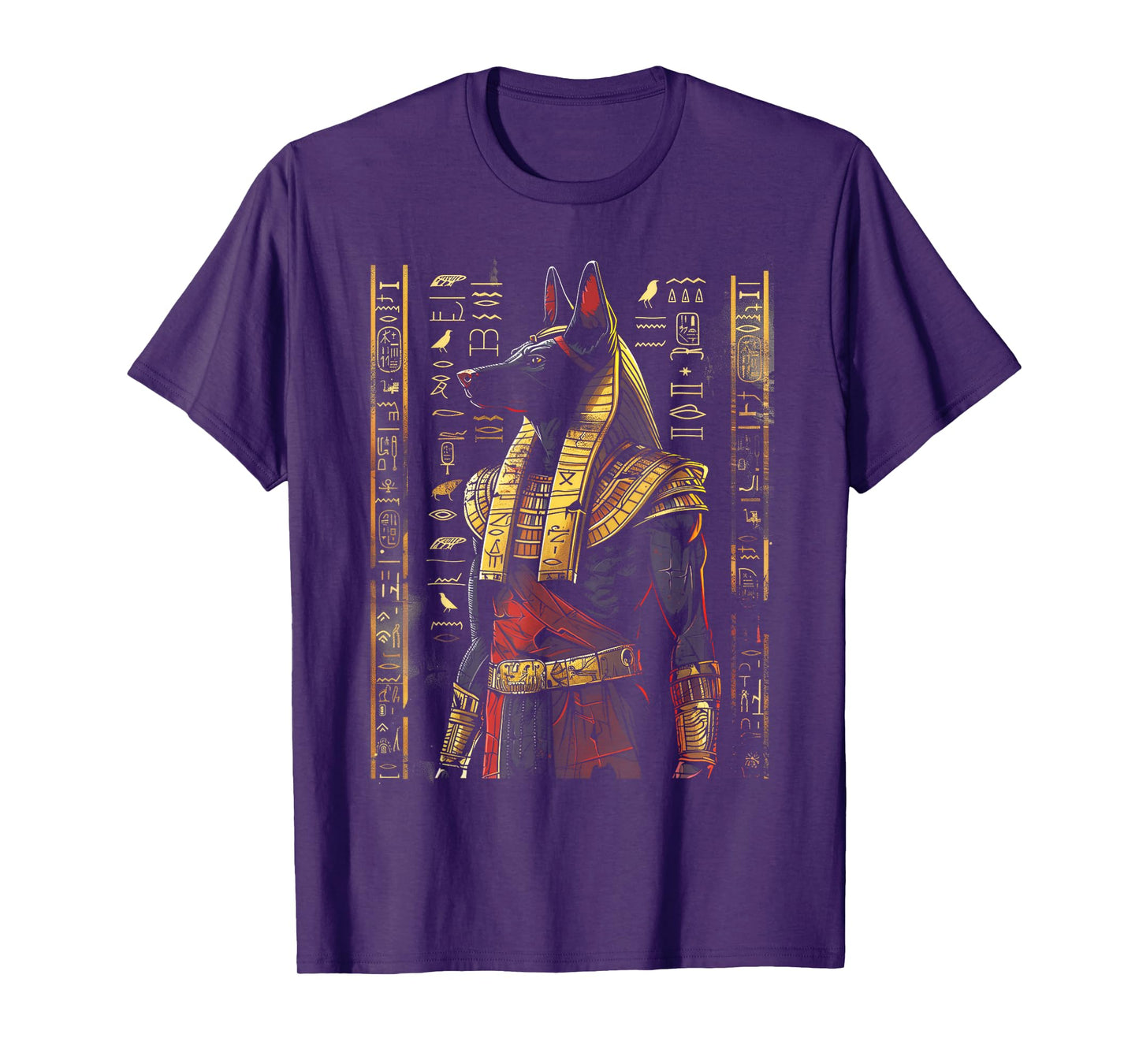 Anubis Egyptian Hieroglyphics Egyptian God T-Shirt