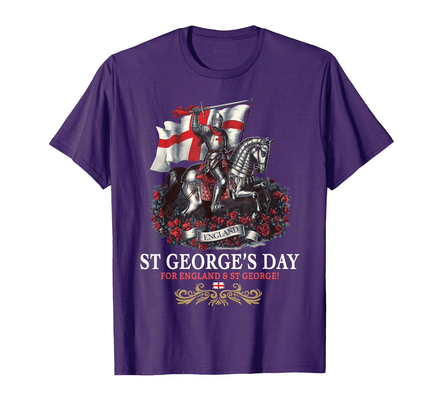St Georges Day Outfit Idea Men & Knight Horse Saint George T-Shirt