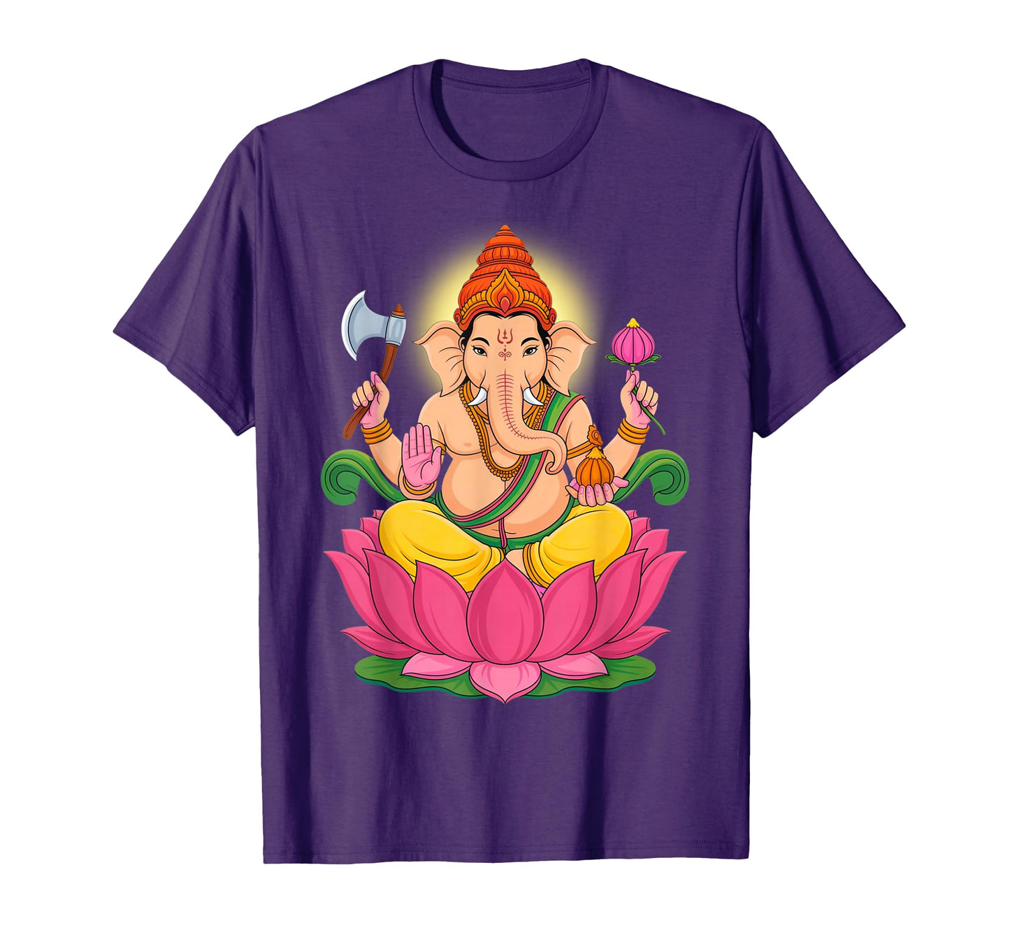 Hindu Ganesha Puja Elephant God India Meditation Yoga Murti T-Shirt