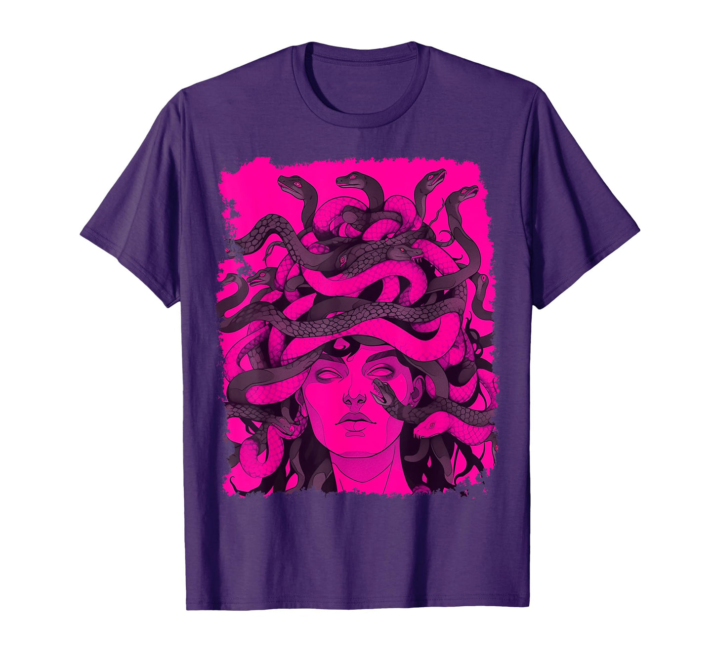 Medusa Pink and Black T-Shirt