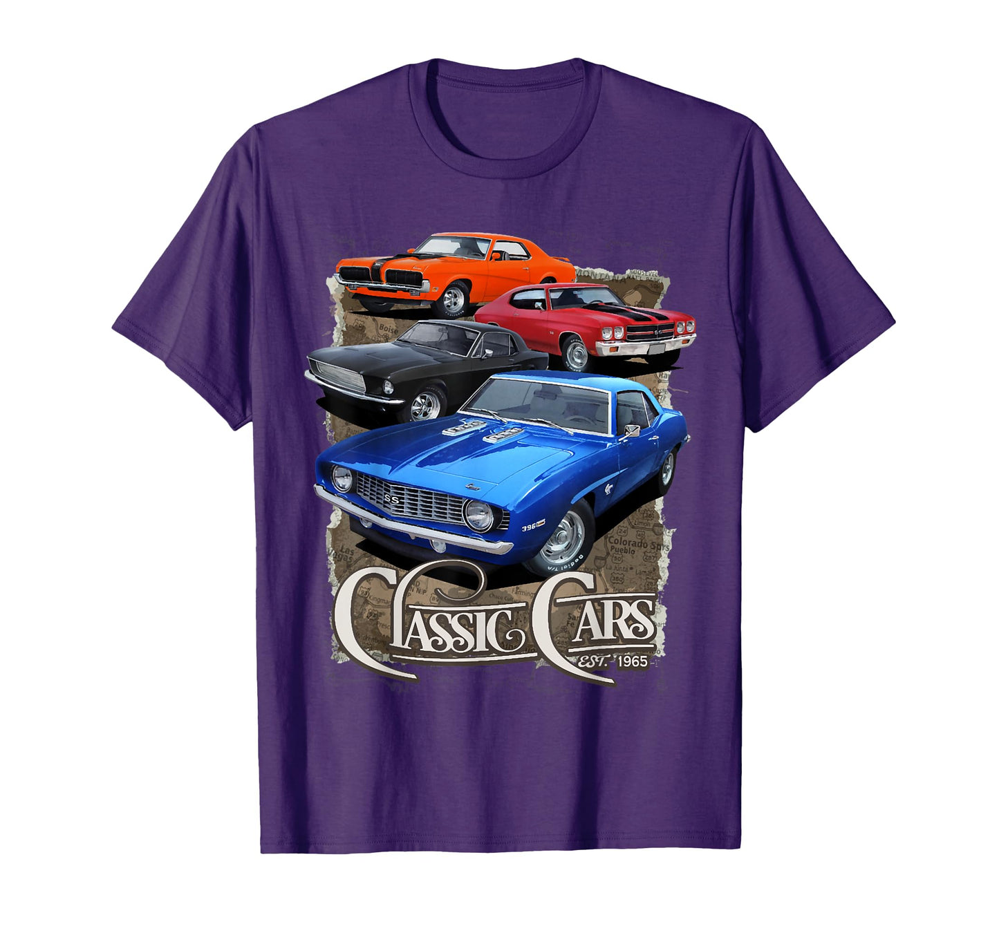 1968 67 68 69 Mercury Cougar , chevelle nova ss classic car T-Shirt