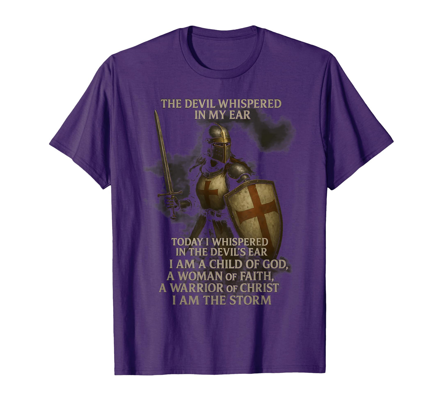 Knight Templar I Am A Child Of God A Warrior Of Christ T-Shirt