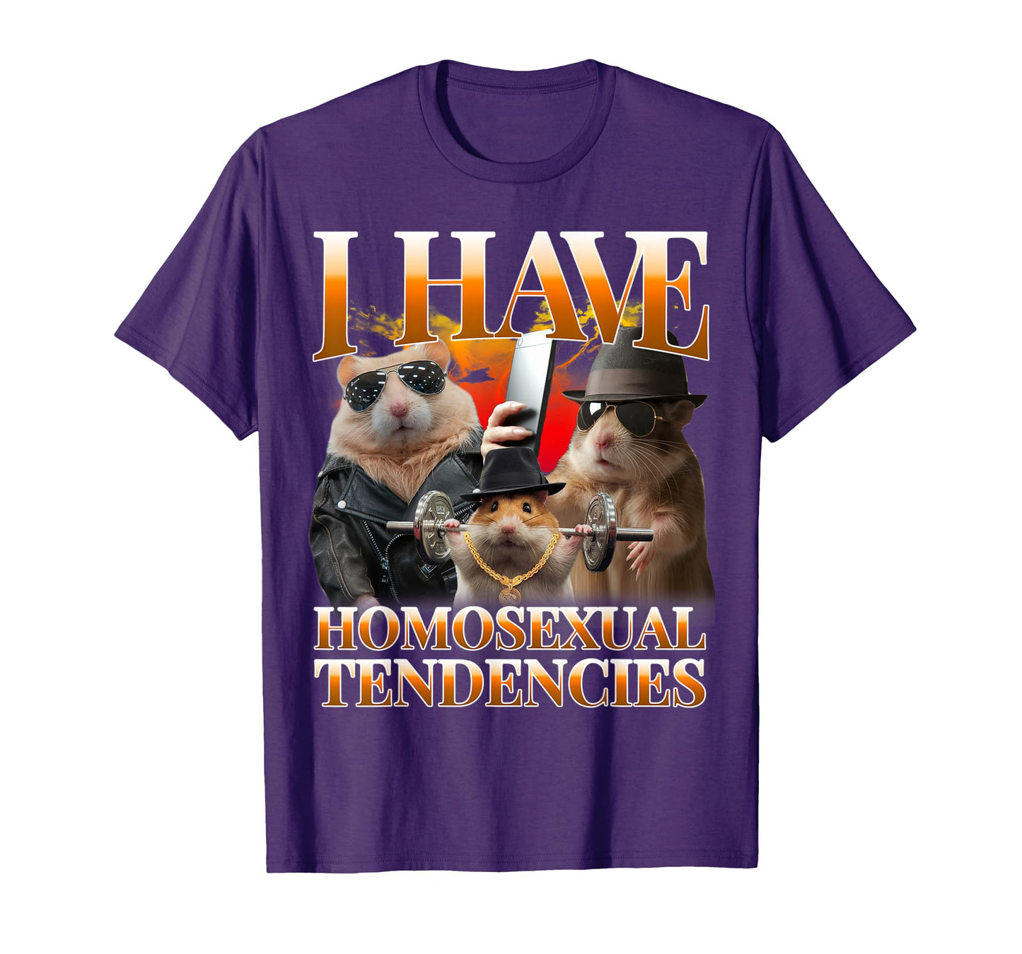 I Have Homosexual Tendencies Funny Hamster Meme Bootleg T-Shirt