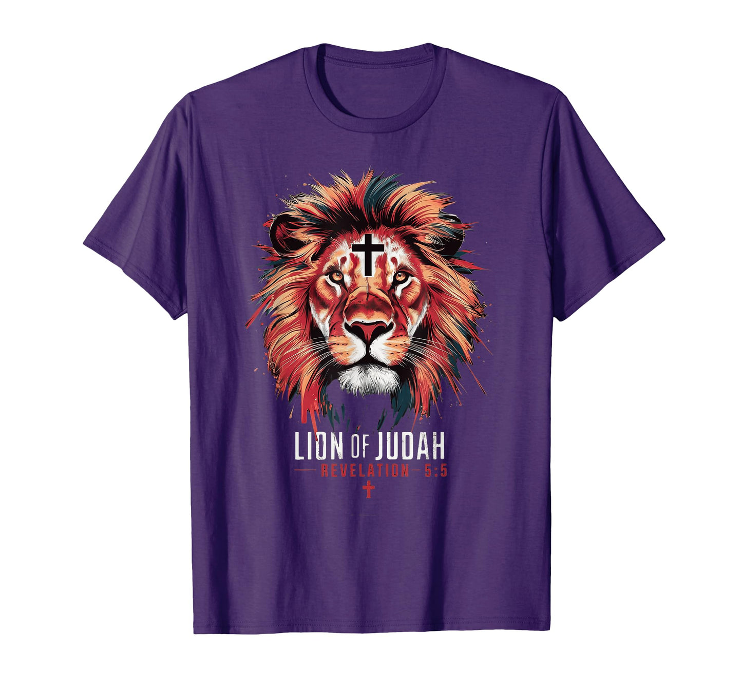 Lion of Judah Christian Cross T-Shirt