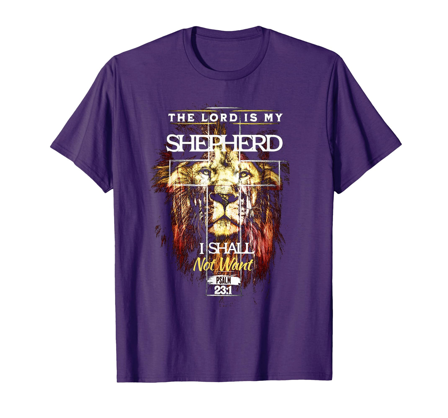 The Lord is My Shepherd Psalm 23 Christian Verse T-Shirt