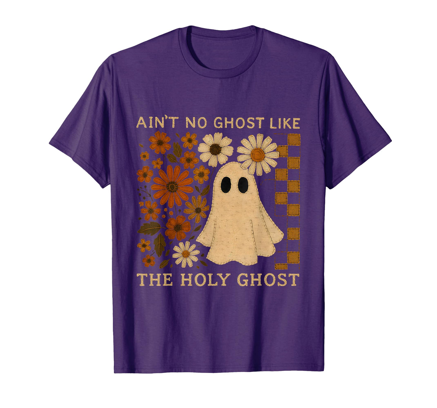 Ain't No Ghost Like Holy Ghosts Funny Retro Christian Fall T-Shirt