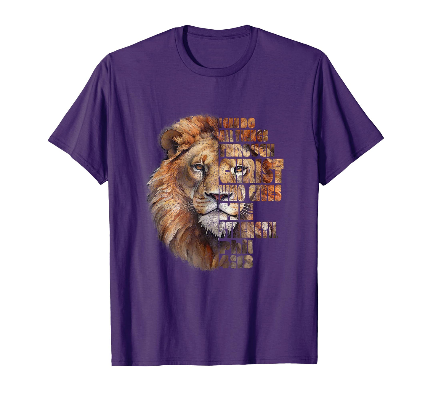 Philippians 4:13 Lion of Judah, T-Shirt
