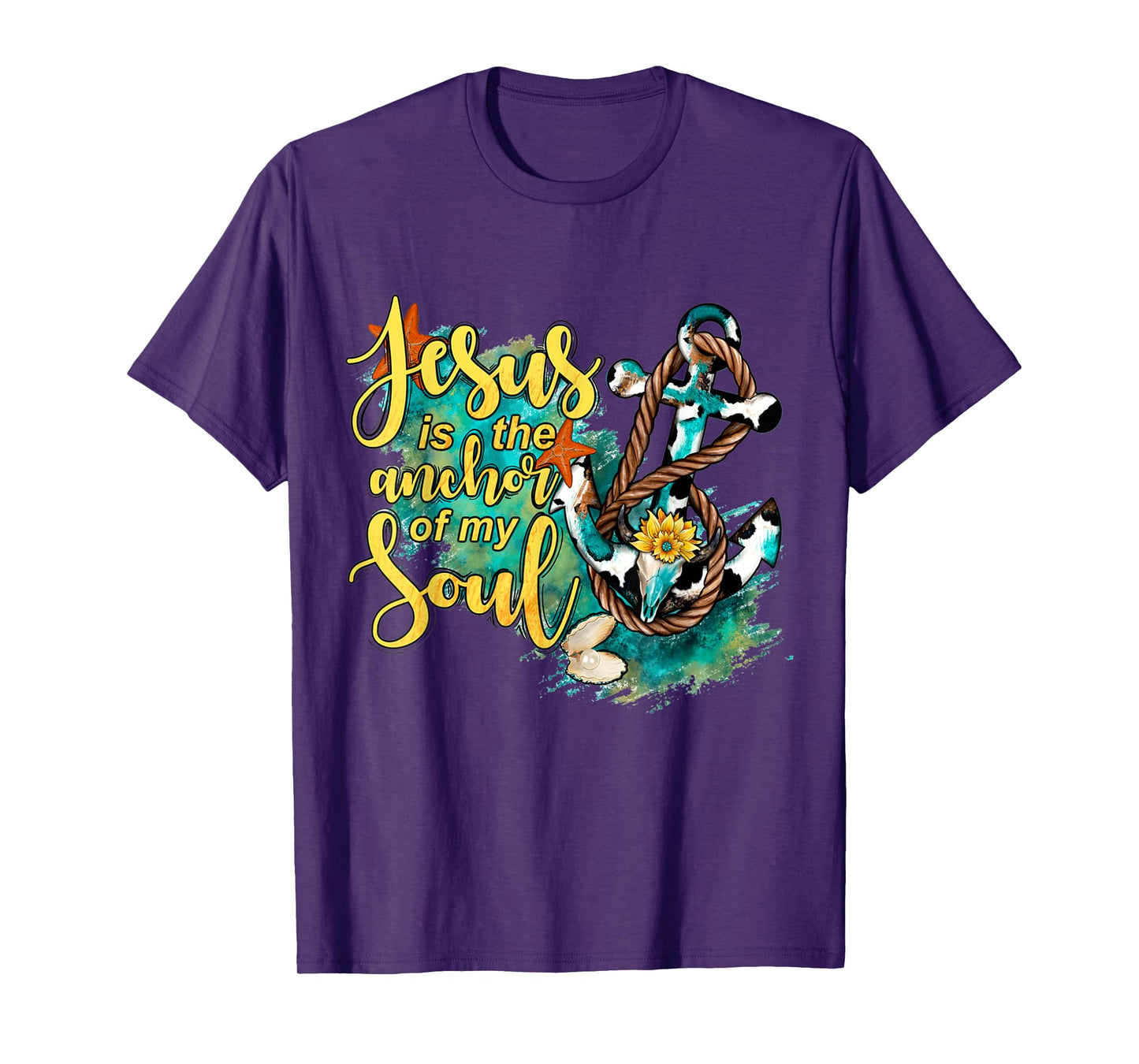 Christian Jesus is the Anchor of My Soul Starfish T-Shirt