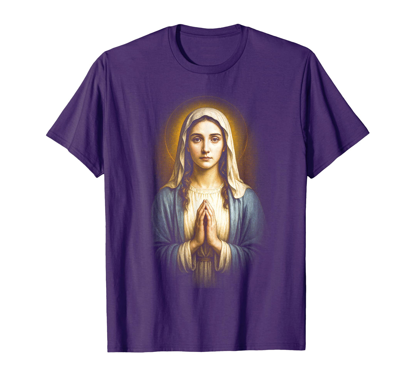 Blessed Virgin Mary Lady Catholic Christian Holy Bible T-Shirt