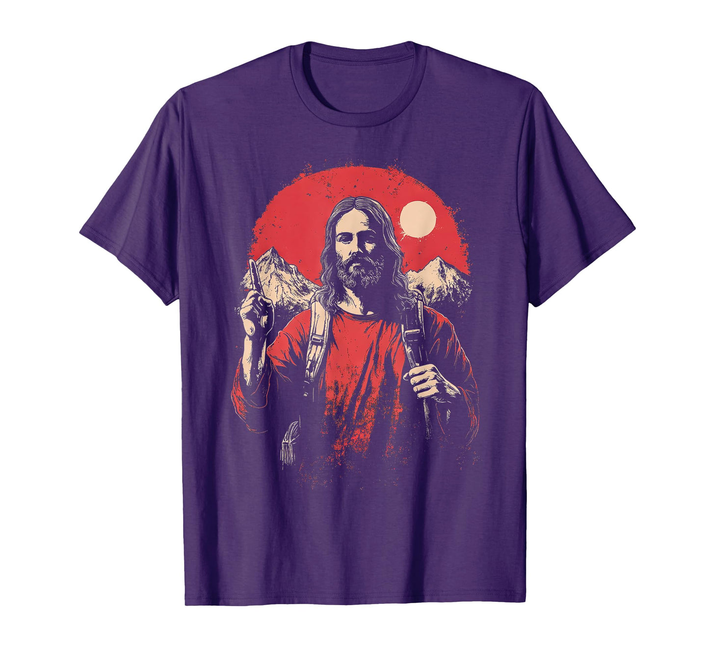 Jesus And Hiking, Faith in Jesus Christ Outdoor Lover T-Shirt