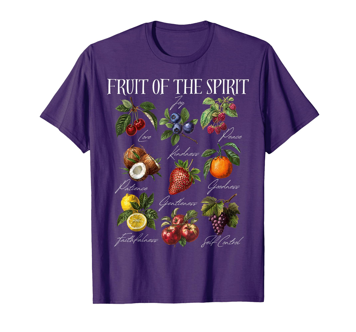 Fruit of The Spirit Christian Bible Verse T-Shirt
