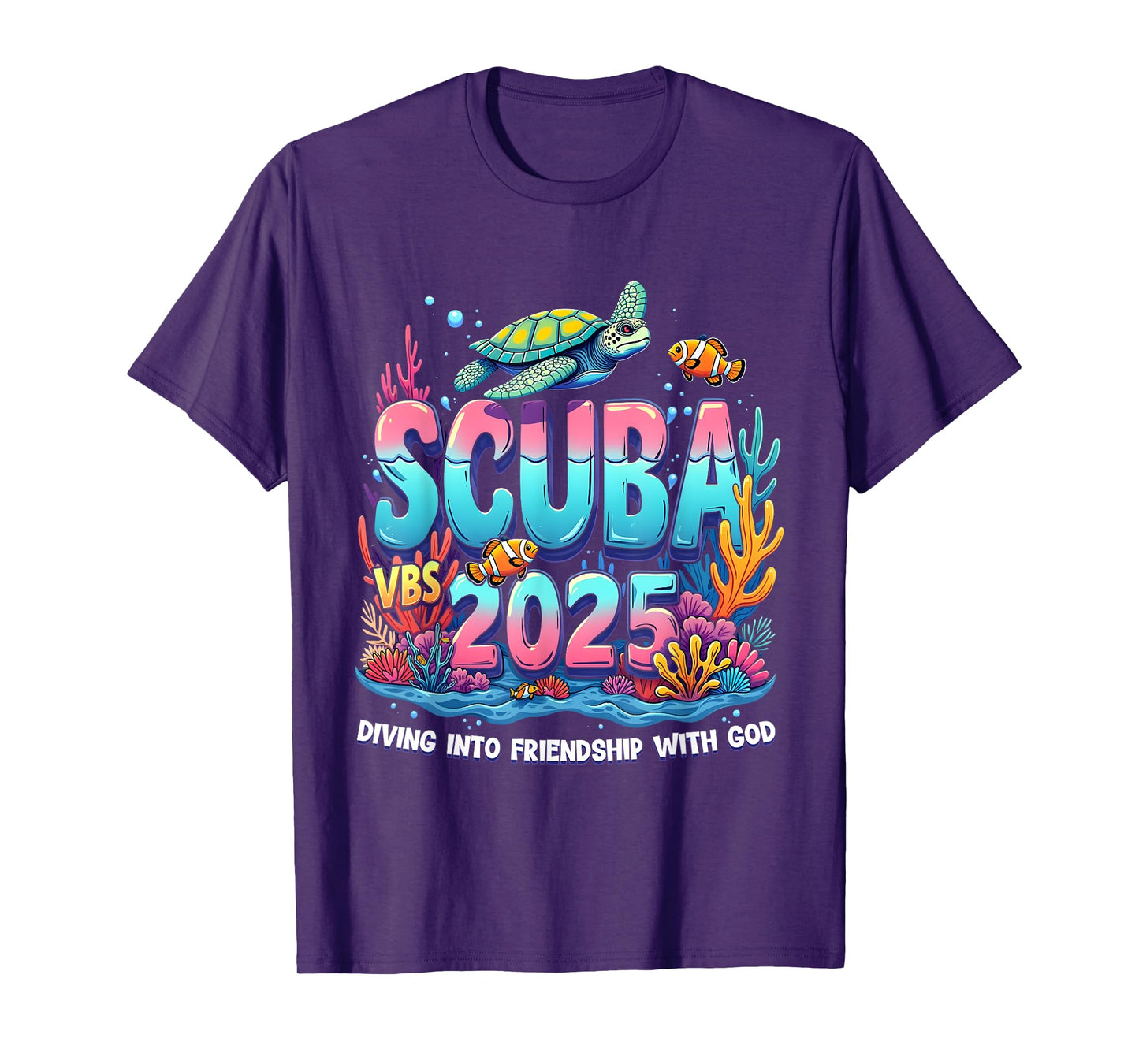 2025 Vacation Bible School Diving Into Friendship Scuba VBS T-Shirt