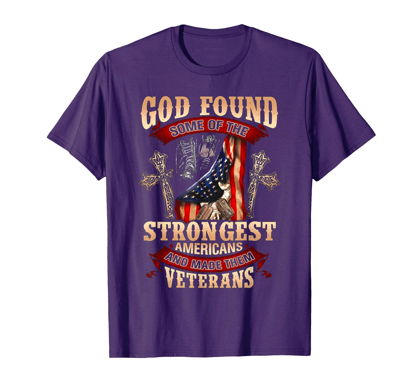 God Found Some Of The Strongest Americans T-Shirt