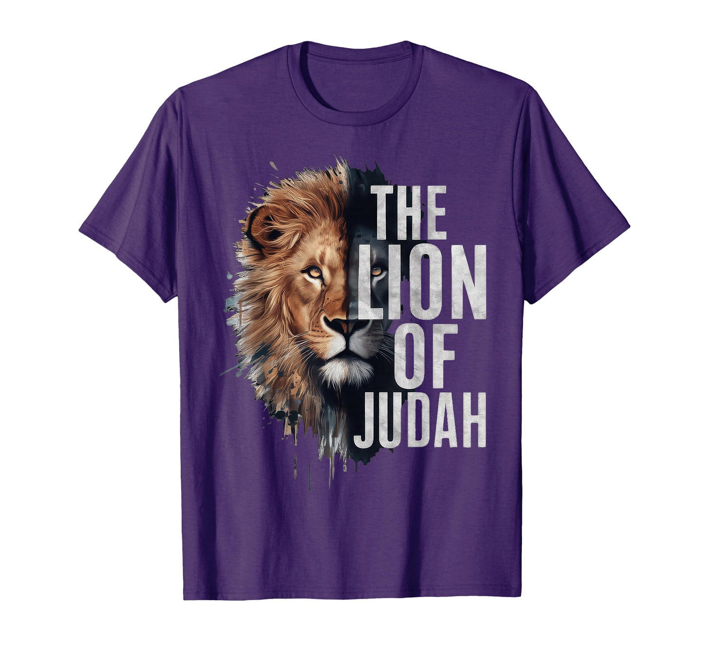 King Jesus Lion of Judah Christian Cross Faith T-Shirt