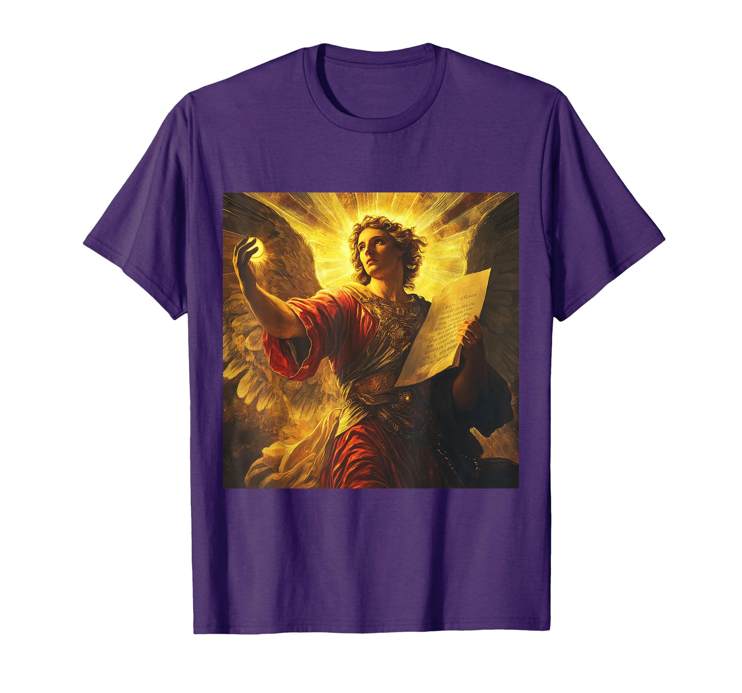 Archangel Uriel Vintage Catholic Religious Angel T-Shirt