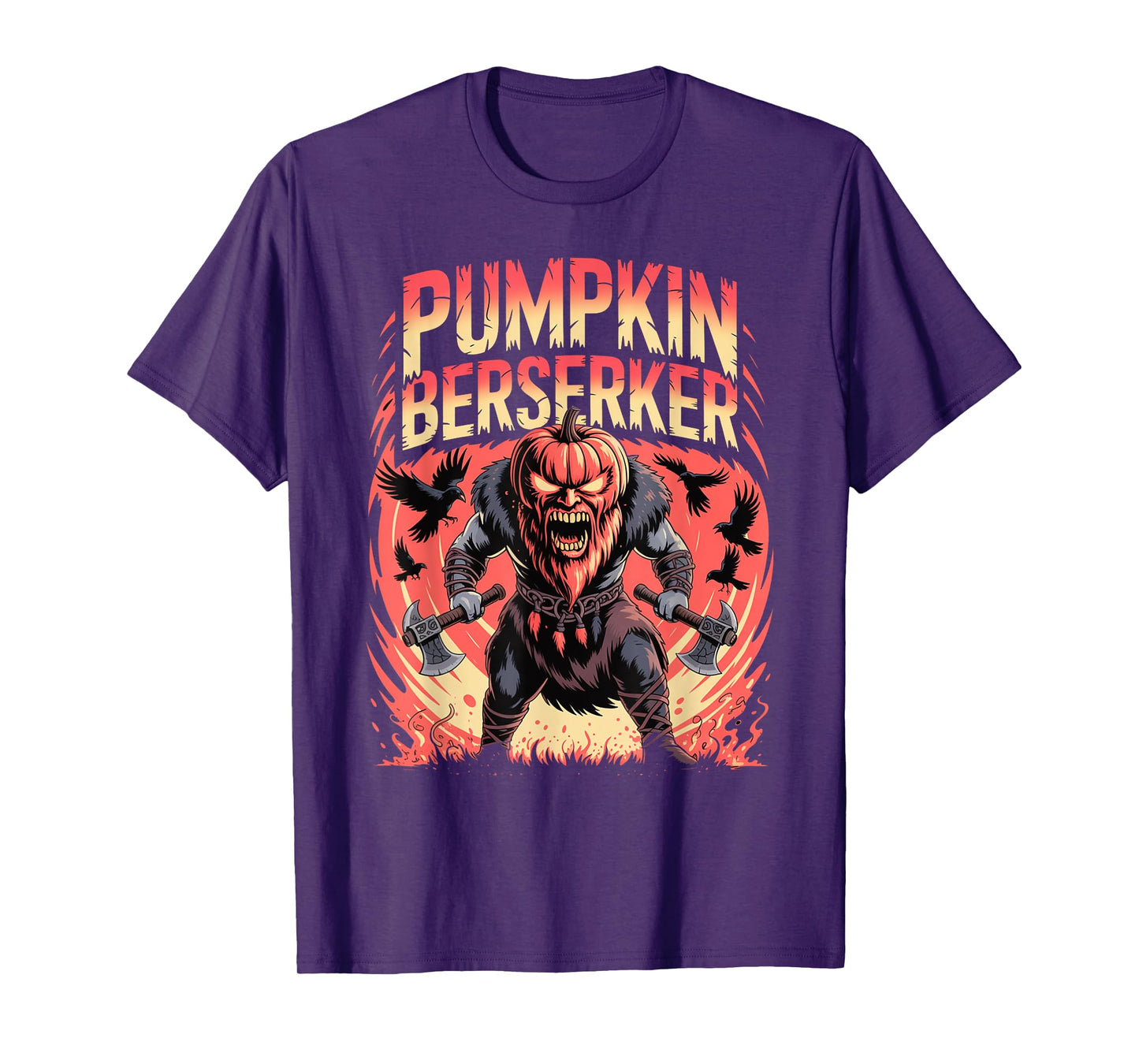 Nordic Mythology Pumpkin - Halloween Norse Berserker T-Shirt