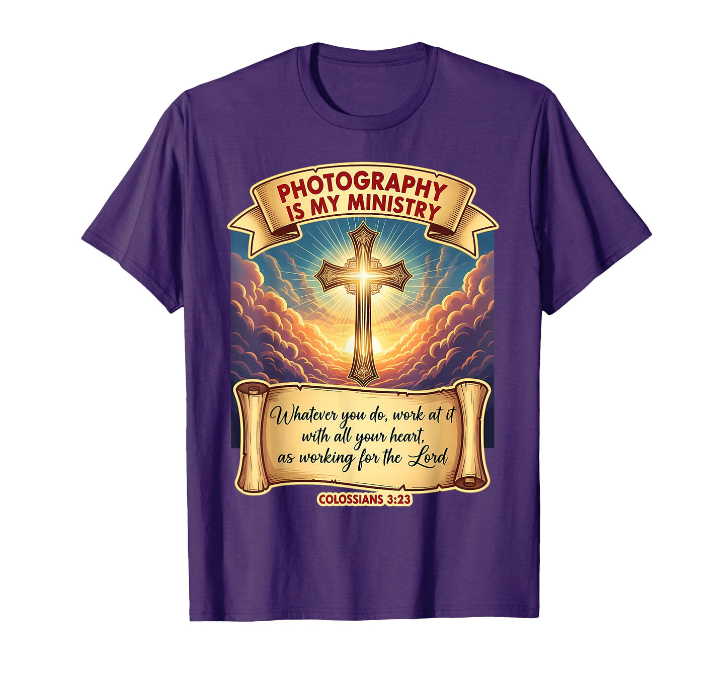 Christian Photographer Photography Art is My Ministry Jesus T-Shirt