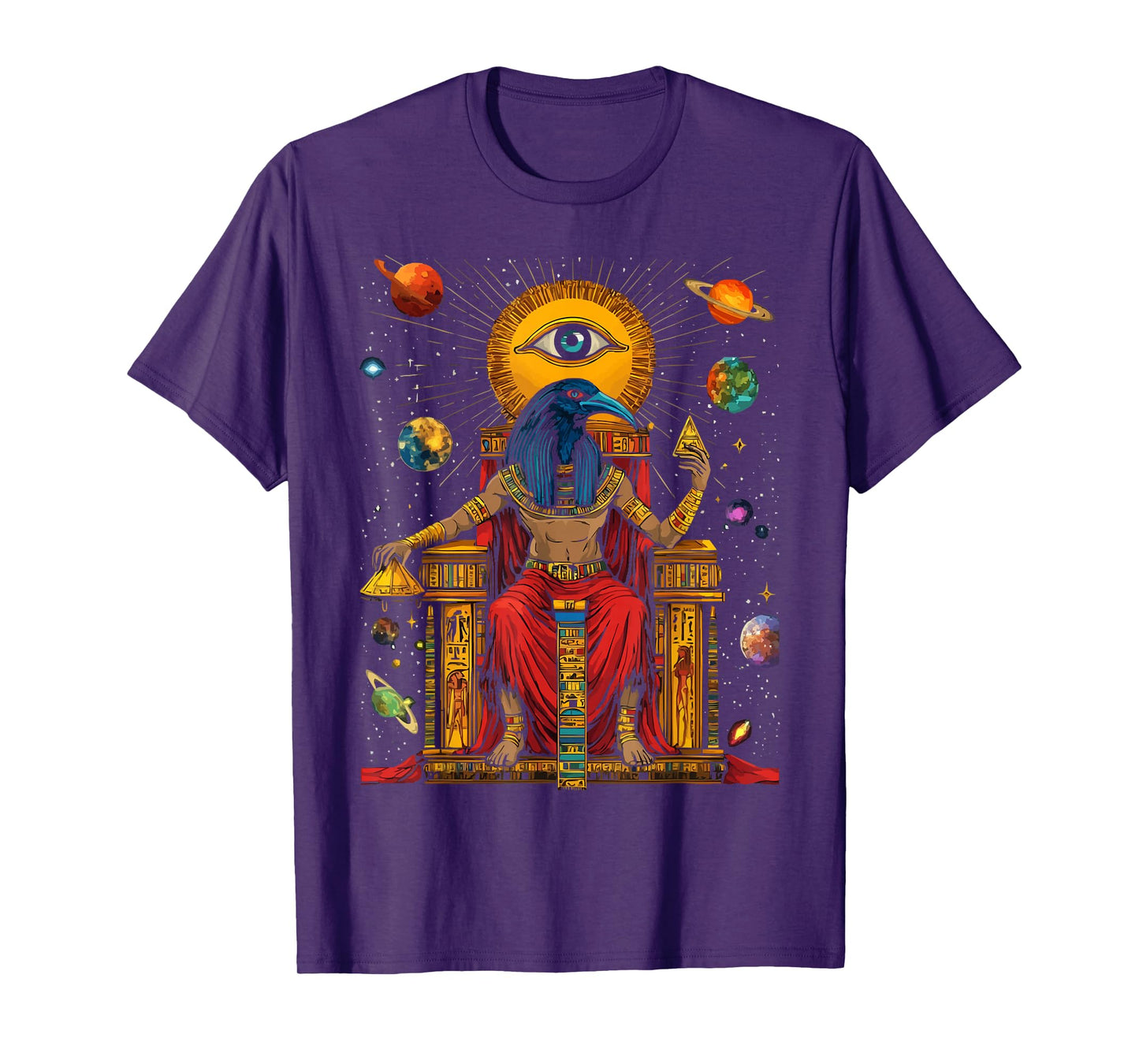 Thoth Egyptian God Egyptian Mythology Pyramid Ancient Egypt T-Shirt