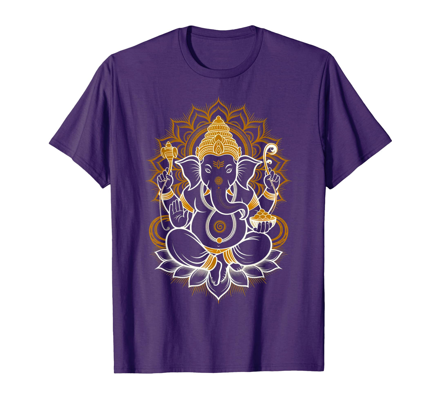 Hindou Ganesh Puja Elephant God India Méditation Yoga Murti T-Shirt