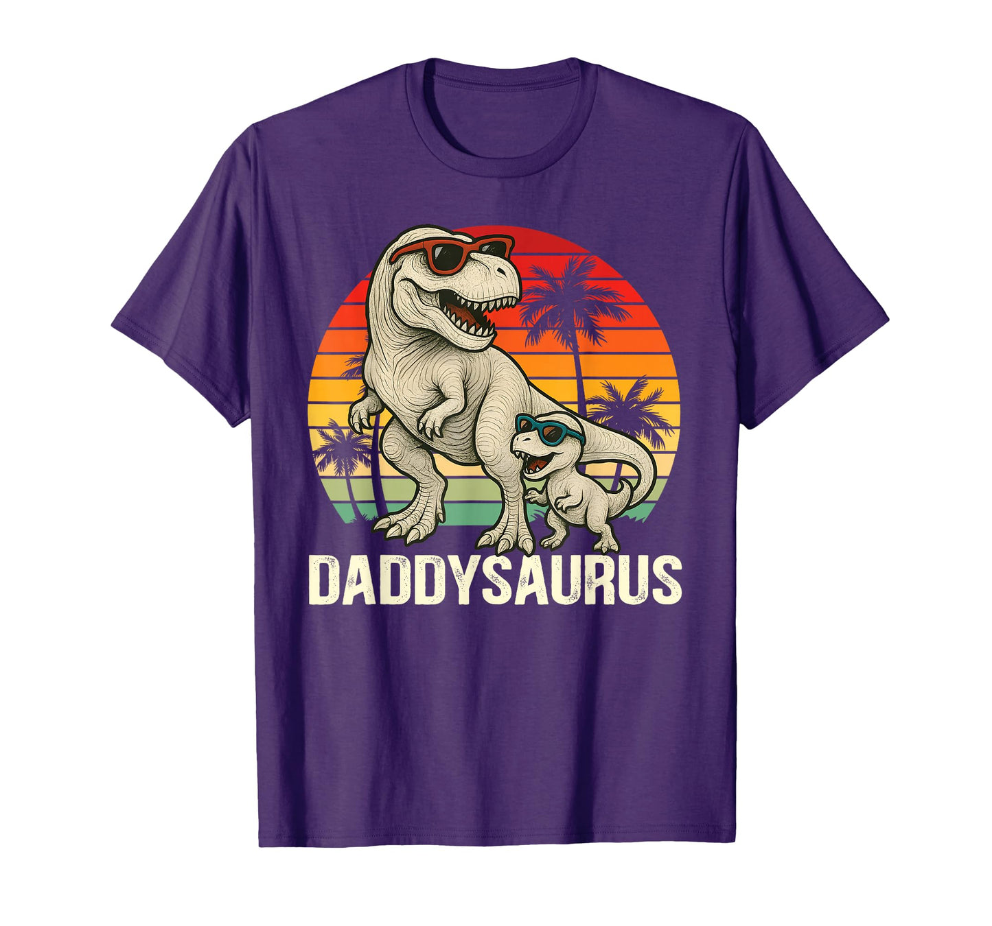 Cute Daddysaurus T-Rex Dad Dinosaur Daddy Saurus Fathers Day T-Shirt