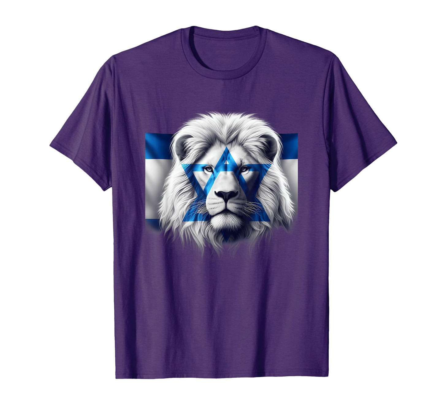 Lion Of Judah Jewish Pride Israel Flag Strength Unity T-Shirt