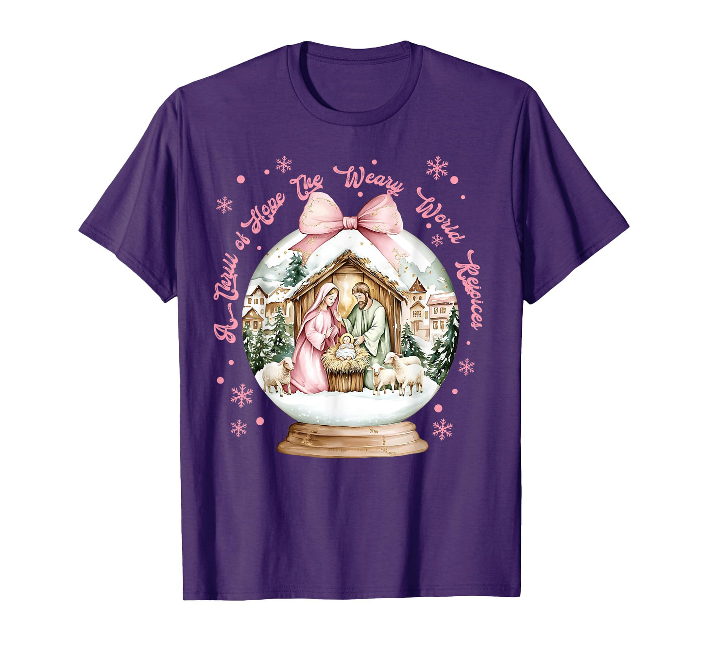 A Thrill of Hope The Weary World Rejoices O Holy Christmas T-Shirt