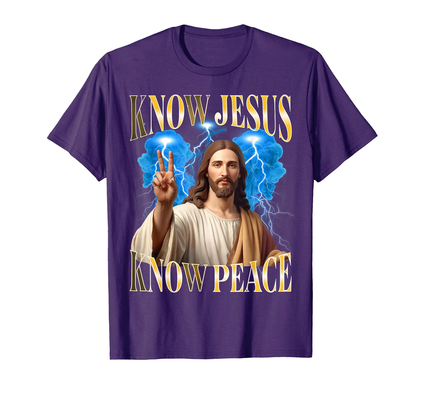 Christian Know Jesus Know Peace Religion God Bootleg Jesus T-Shirt