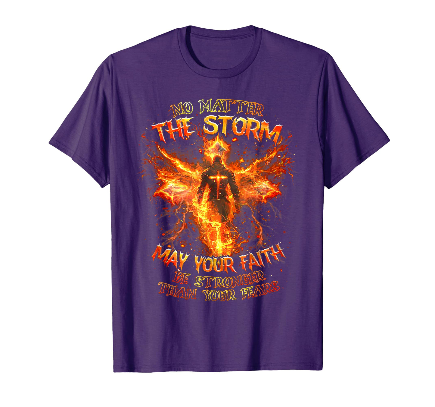 No Matter The Storm May Your Faith Be Stronger Than - Men T-Shirt