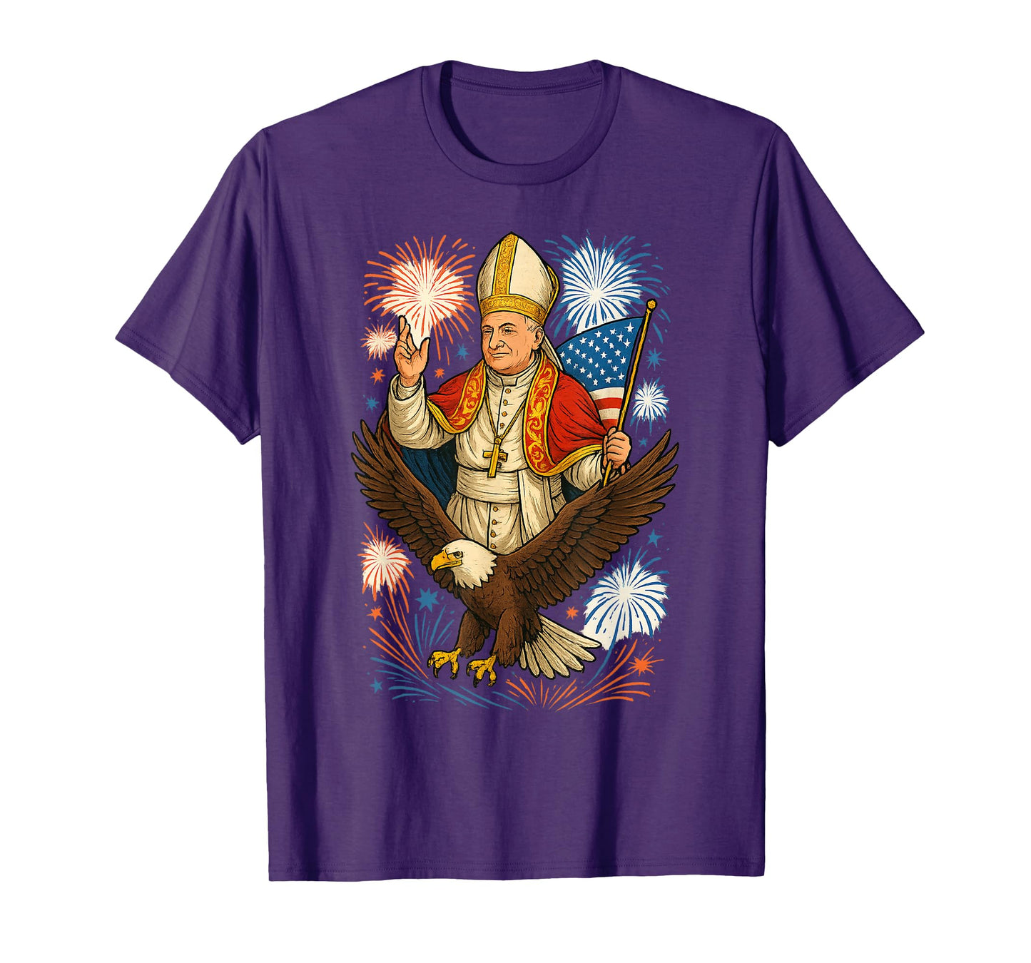 Pope Leo XIV American Made Papacy Funny American Pope Design T-Shirt