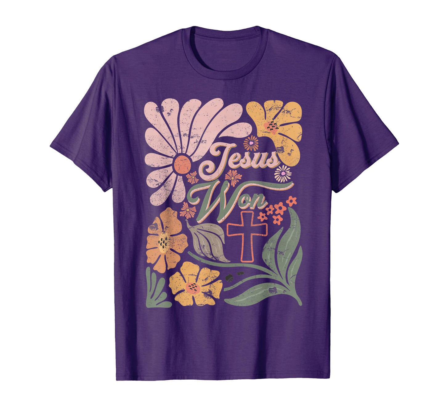 Boho Retro Christian Jesus Won Men Women Kids T-Shirt