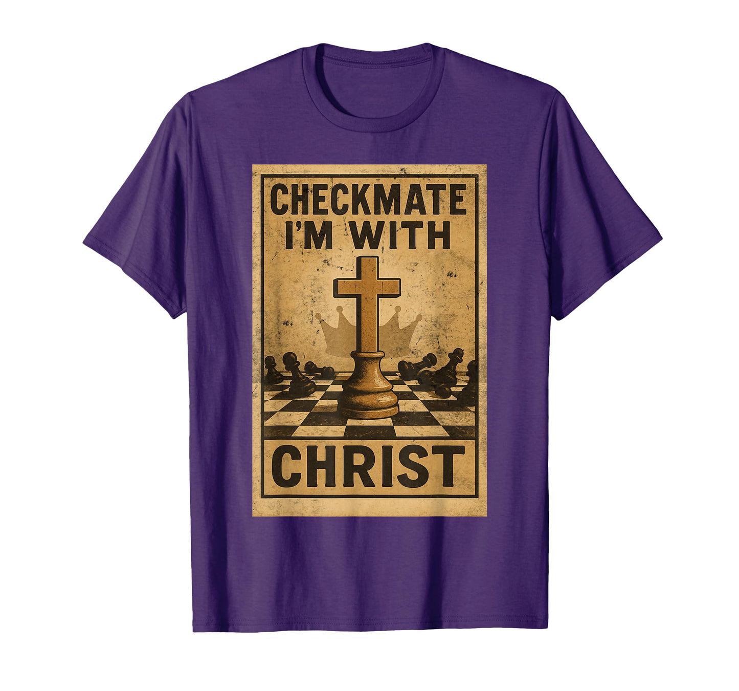 Christian Chess Checkmate I’m with Christ Vintage T-Shirt