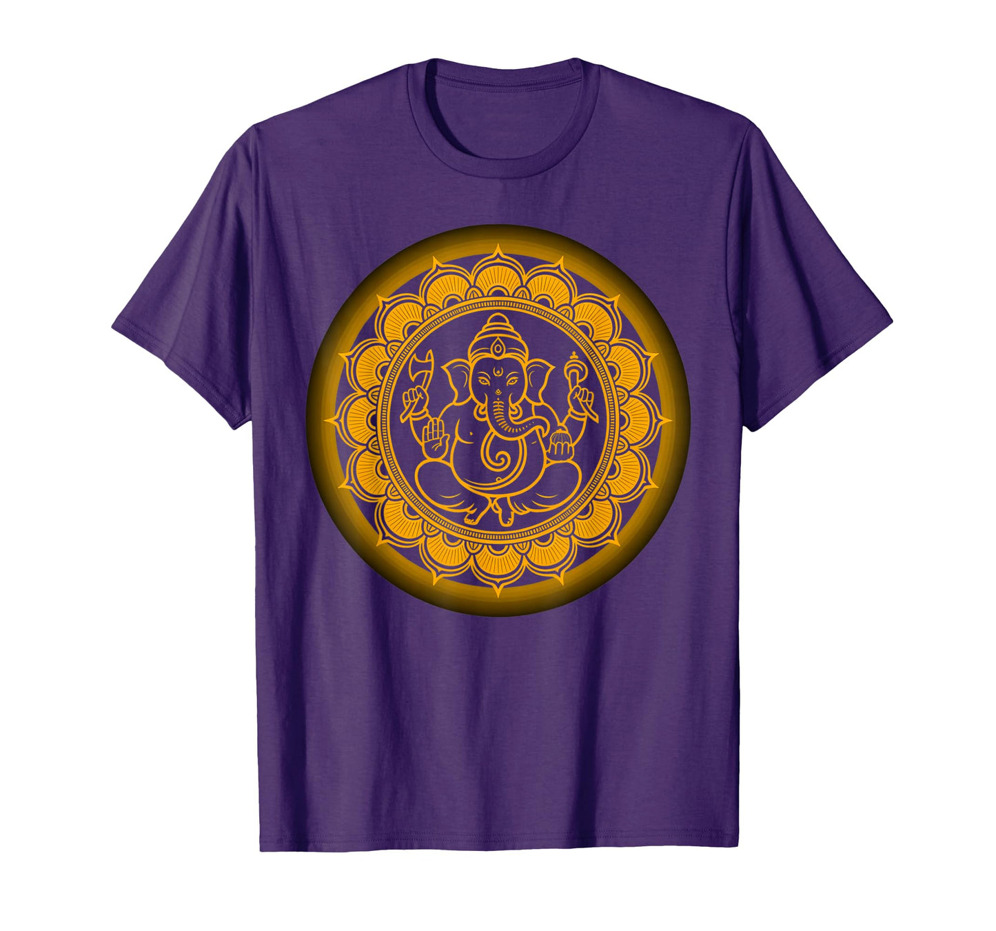 Hindou Ganesh Puja Elephant God India Méditation Yoga Murti T-Shirt