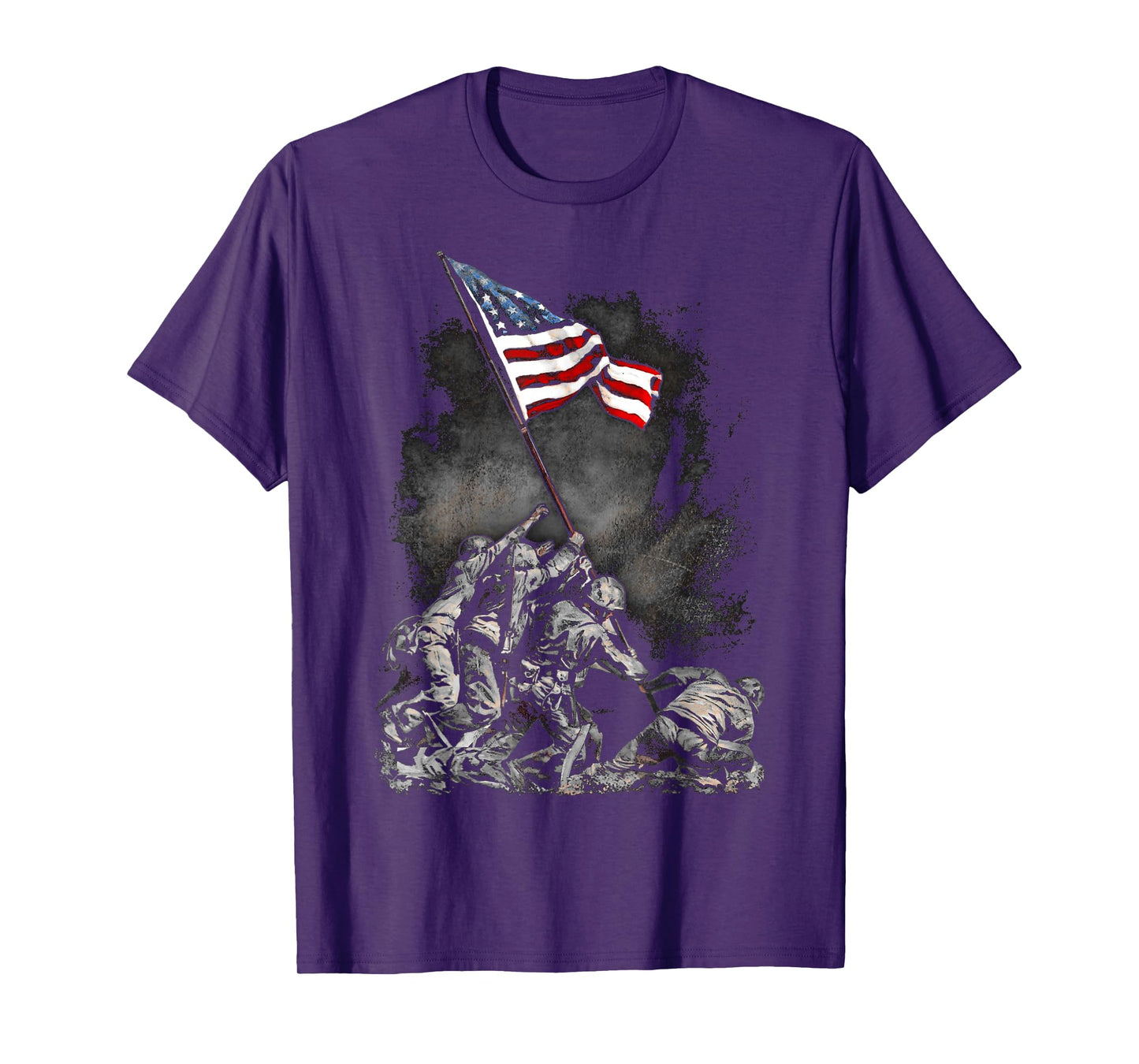 Soldiers Raising American Flag Iwo Jima T-Shirt