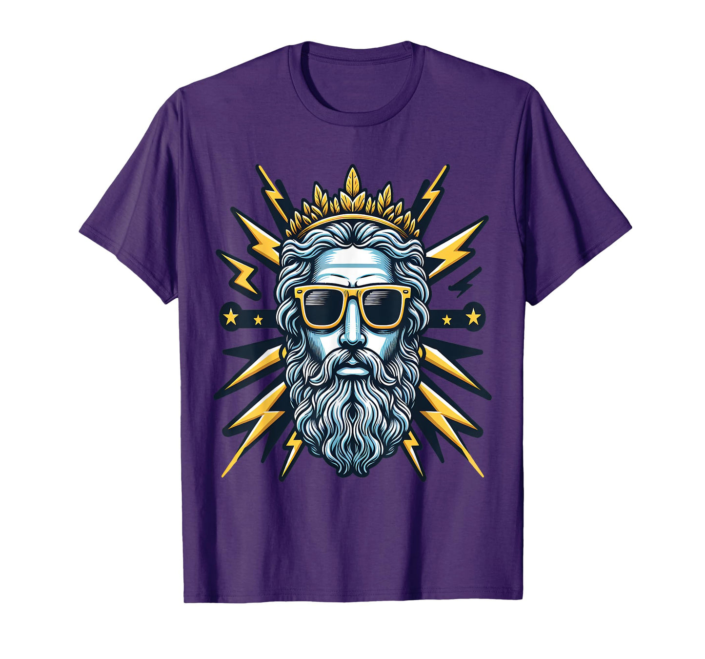 Cool Thunder God Zeus Sunglass Gangsta T-Shirt