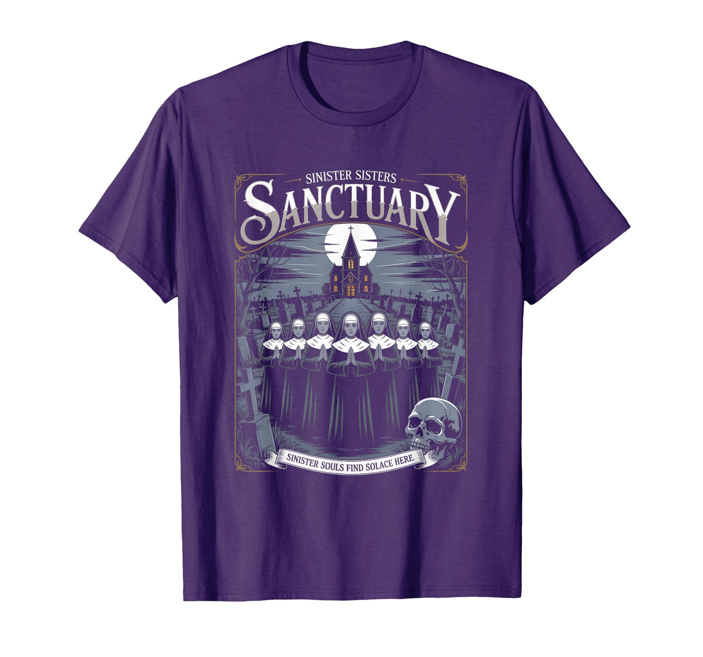 Sinister Sisters Sanctuary Christian Streetwear T-Shirt