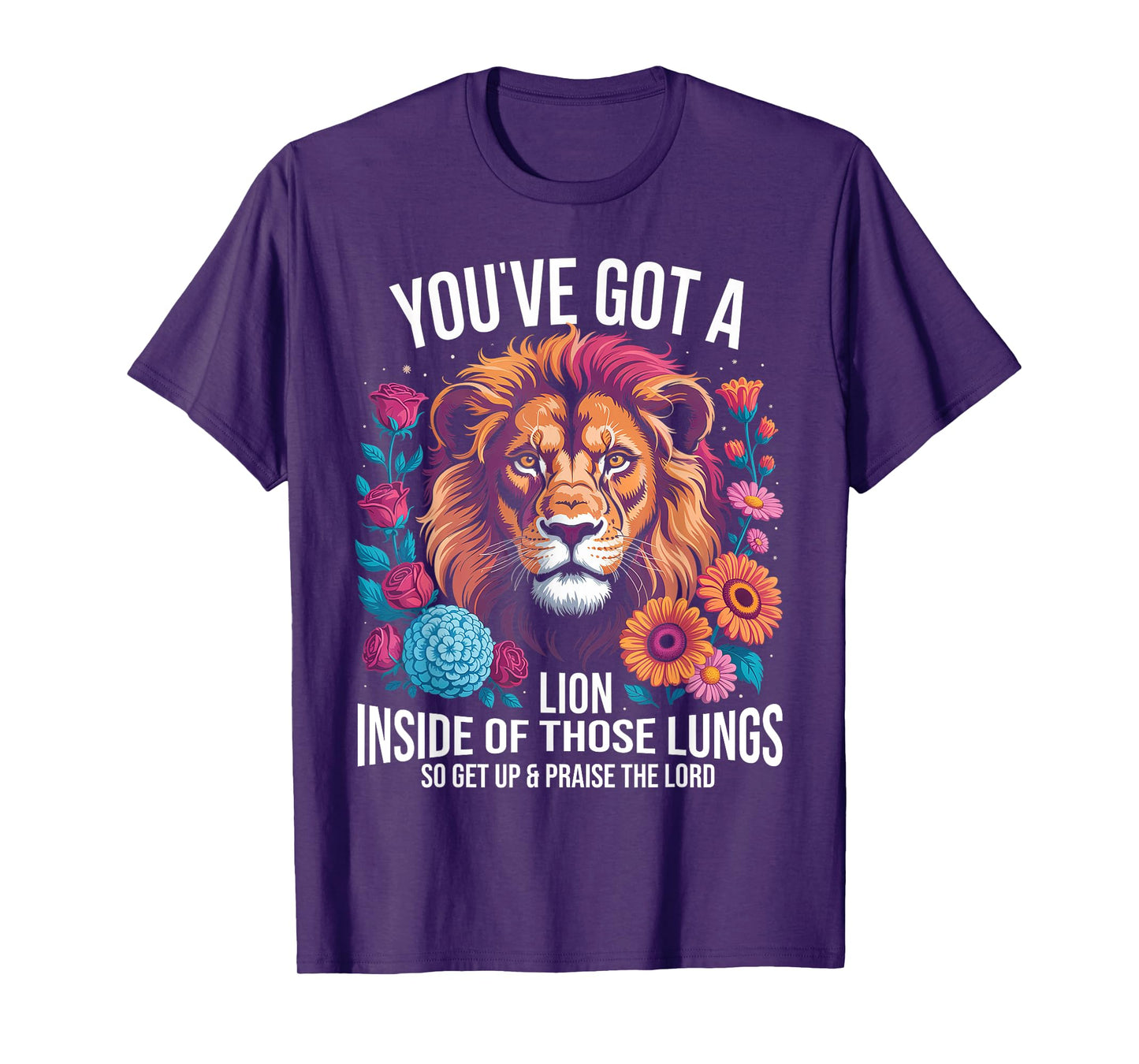Brandon You Got a Lion Inside of Those Lungs Praise the Lord T-Shirt
