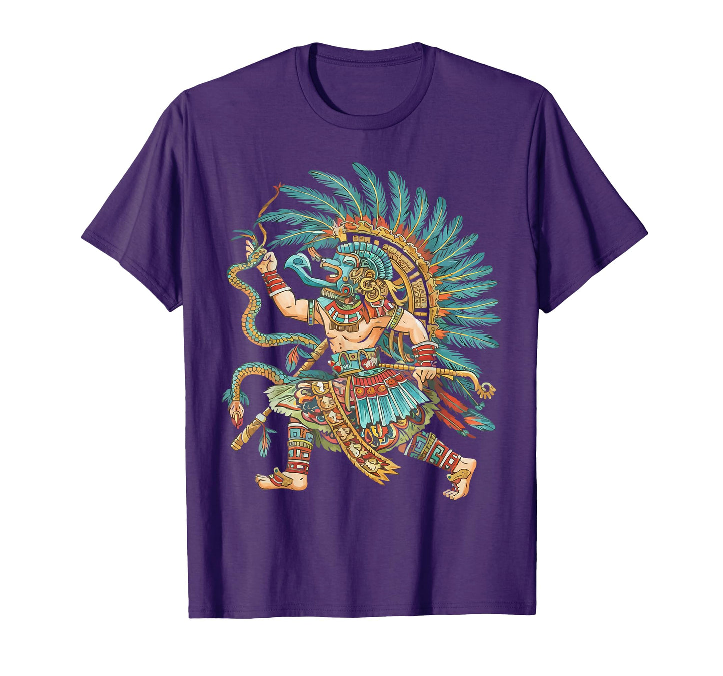Aztec God Aztec Culture Mayan Indigenous Tlaloc Statue T-Shirt