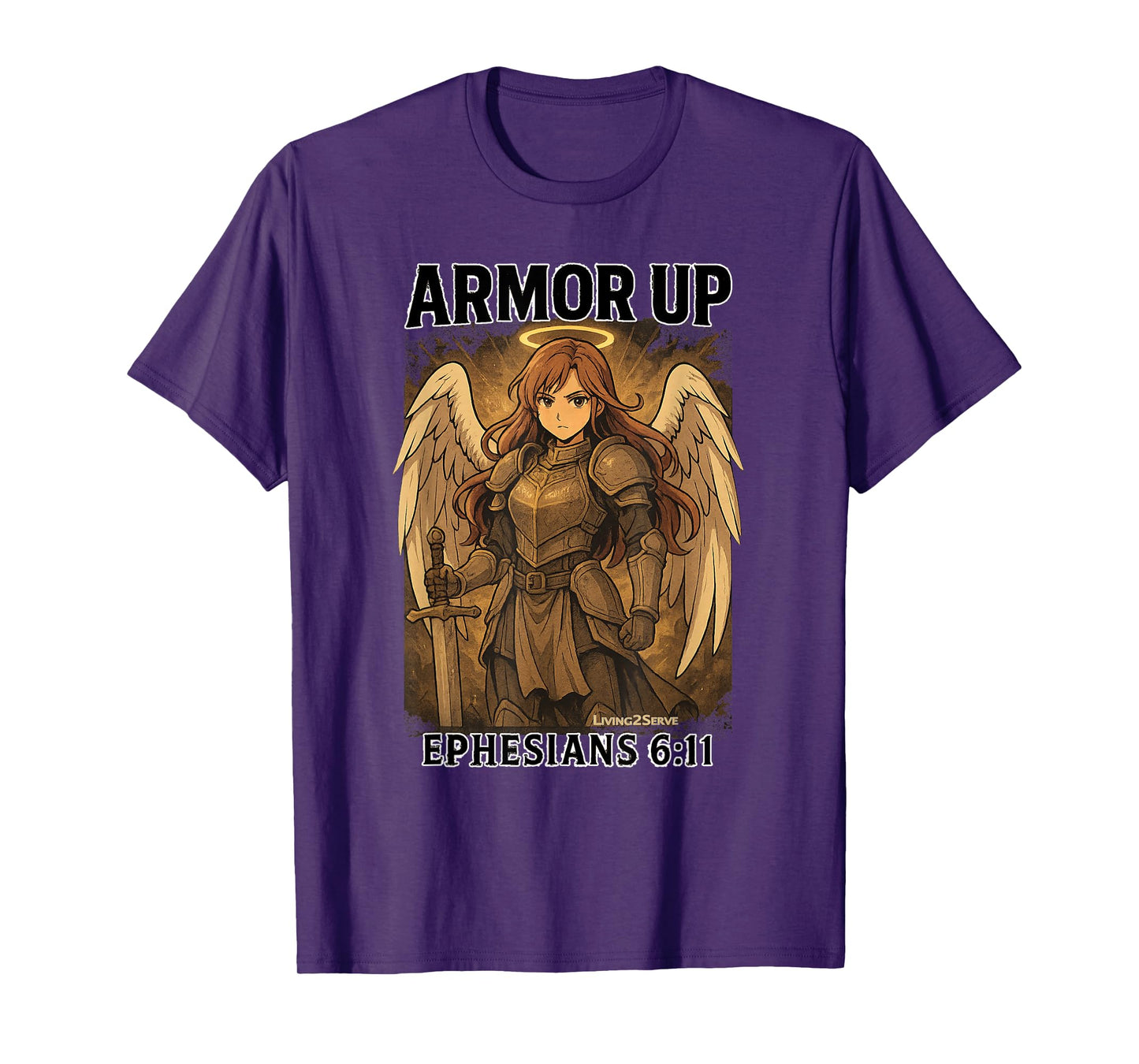 Armor Up Anime Faith Apparel Ephesians 6:11, Powerful T-Shirt