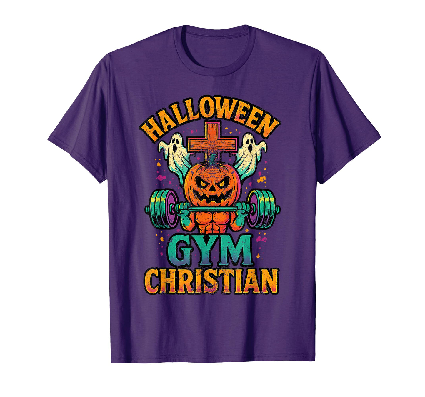 Fear God Not Man Retro Vintage Christian Fitness Lover Gym T-Shirt