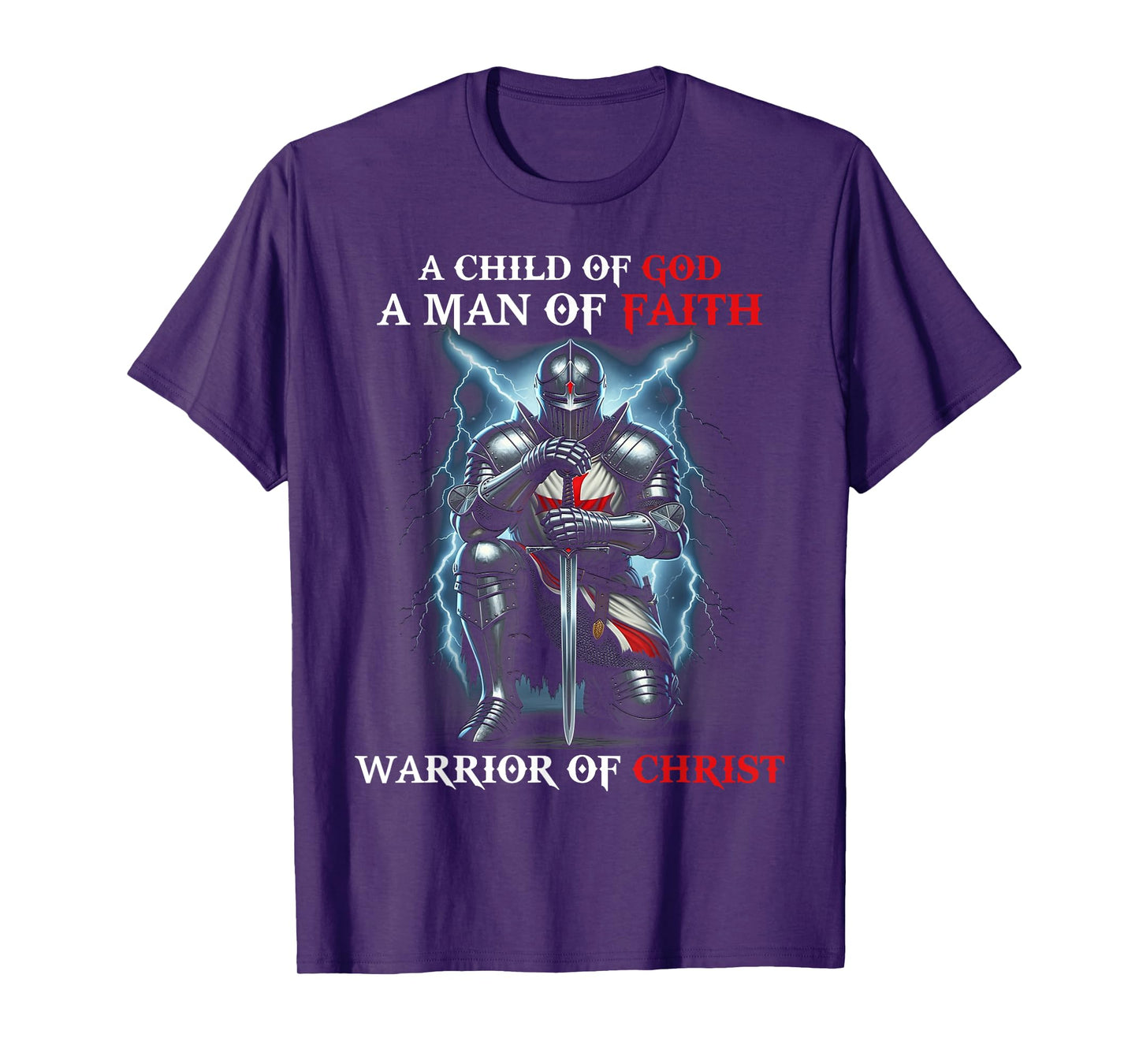 Knight Templar I Am A Man Of Faith A Warrior Of Christ T-Shirt
