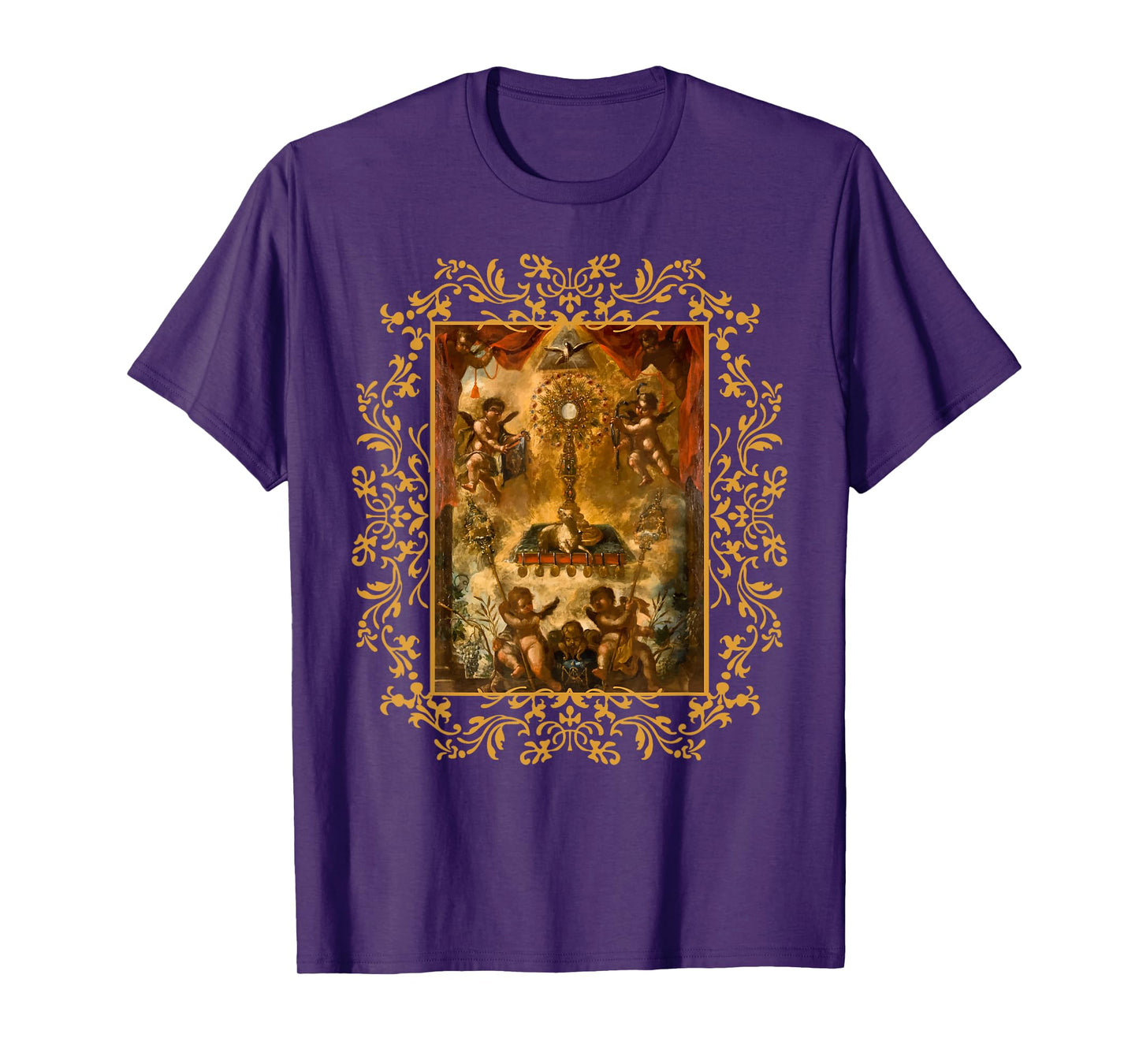 Eucharistic Adoration Pray Monstrance Traditional Latin Mass T-Shirt
