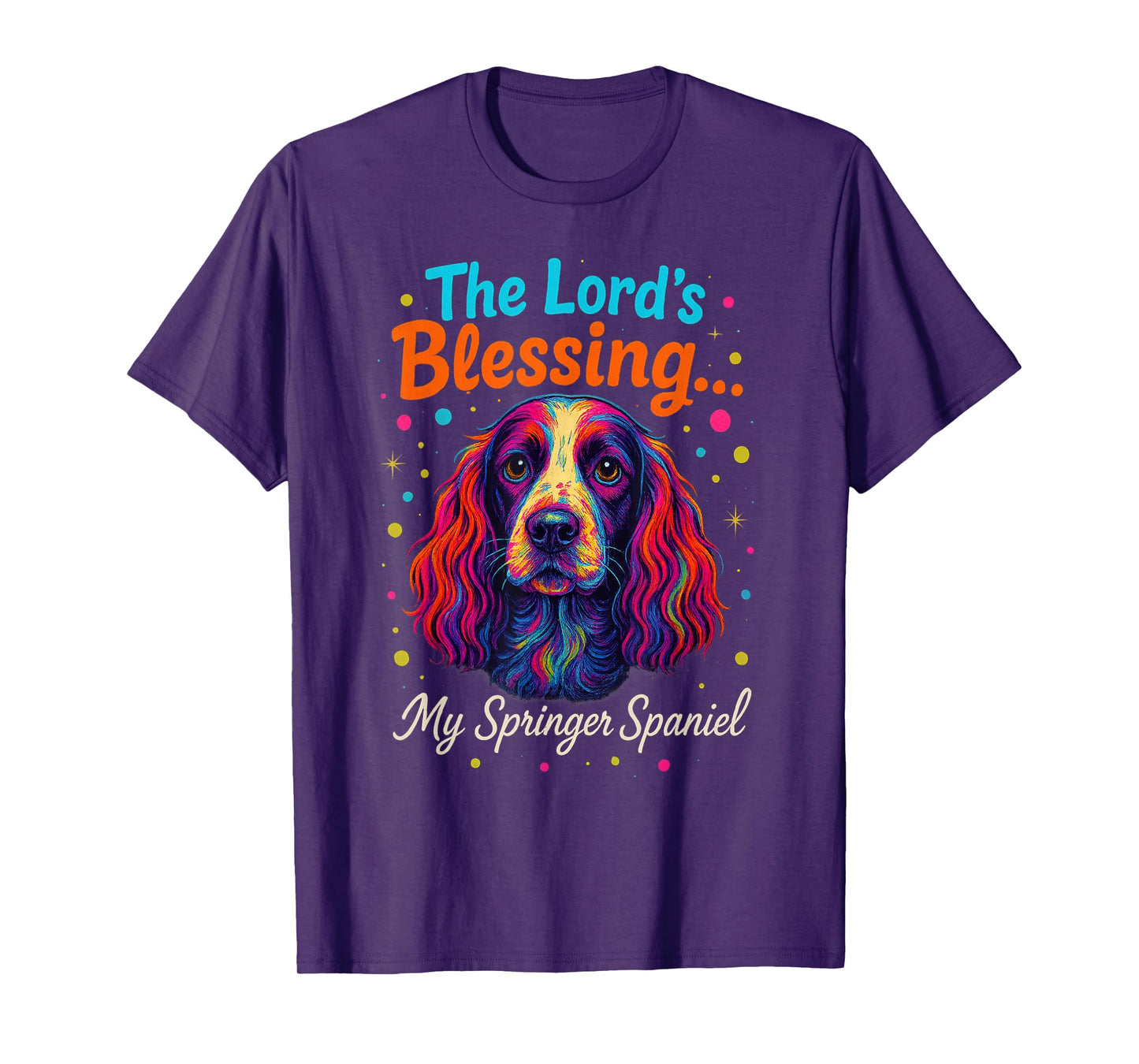 The Lord’s Blessing Springer Spaniel Fun Dog Faith Christian T-Shirt