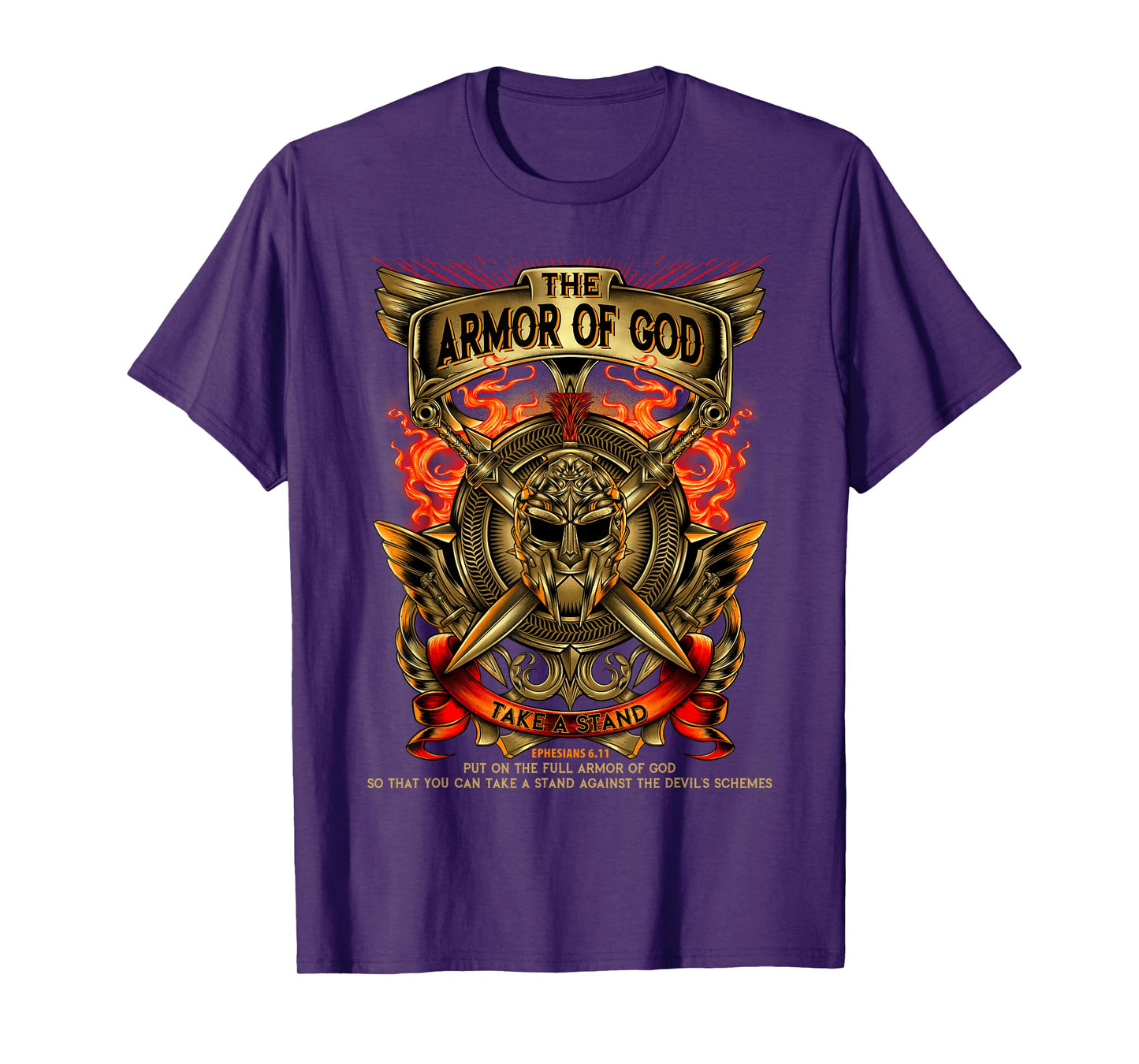 Armor Of God -Warrior Of Christ - Ephesians 6:11 T Shirt T-Shirt