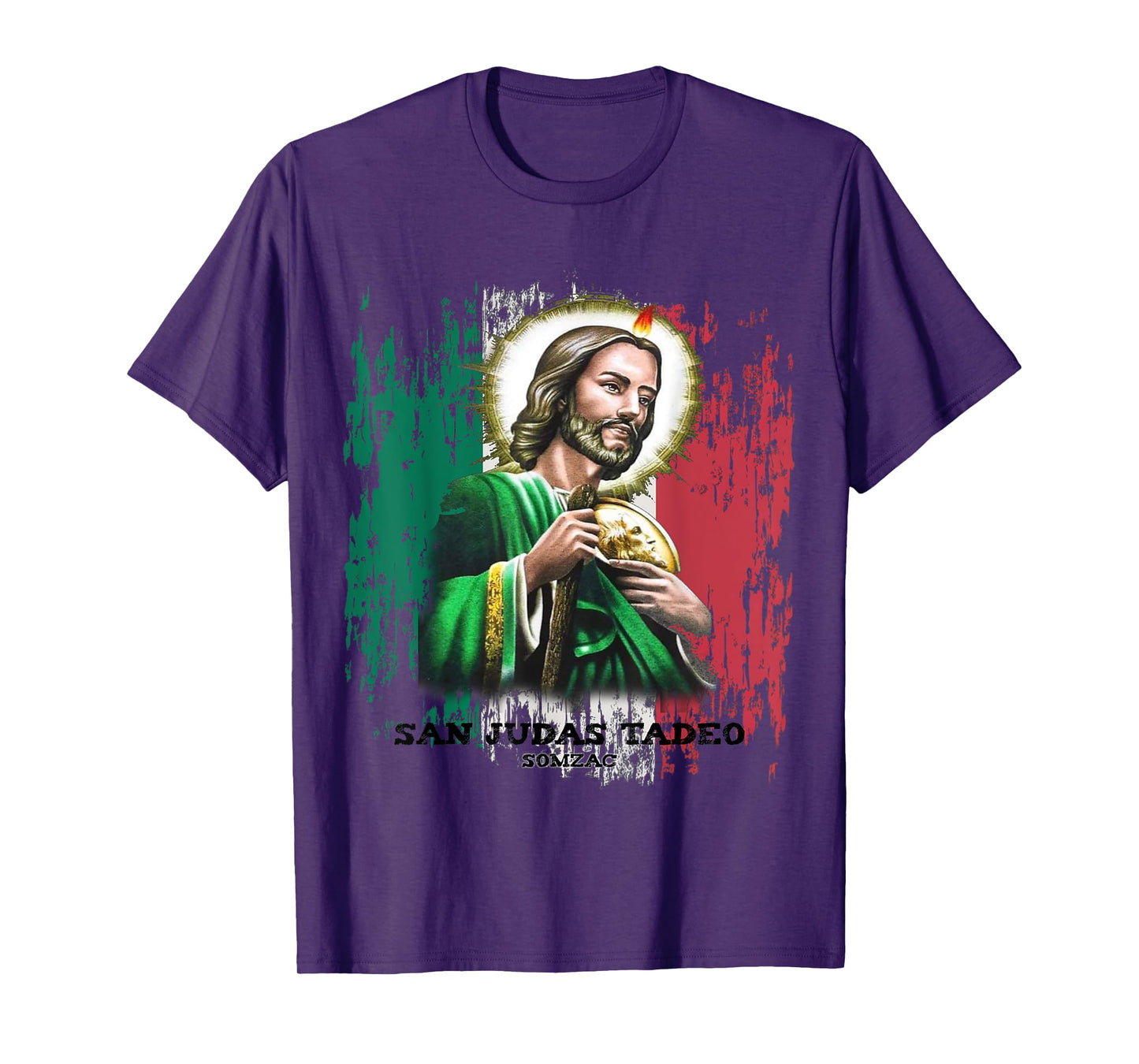 San Judas Tadeo - St. Jude Art Mexican Flag T-Shirt