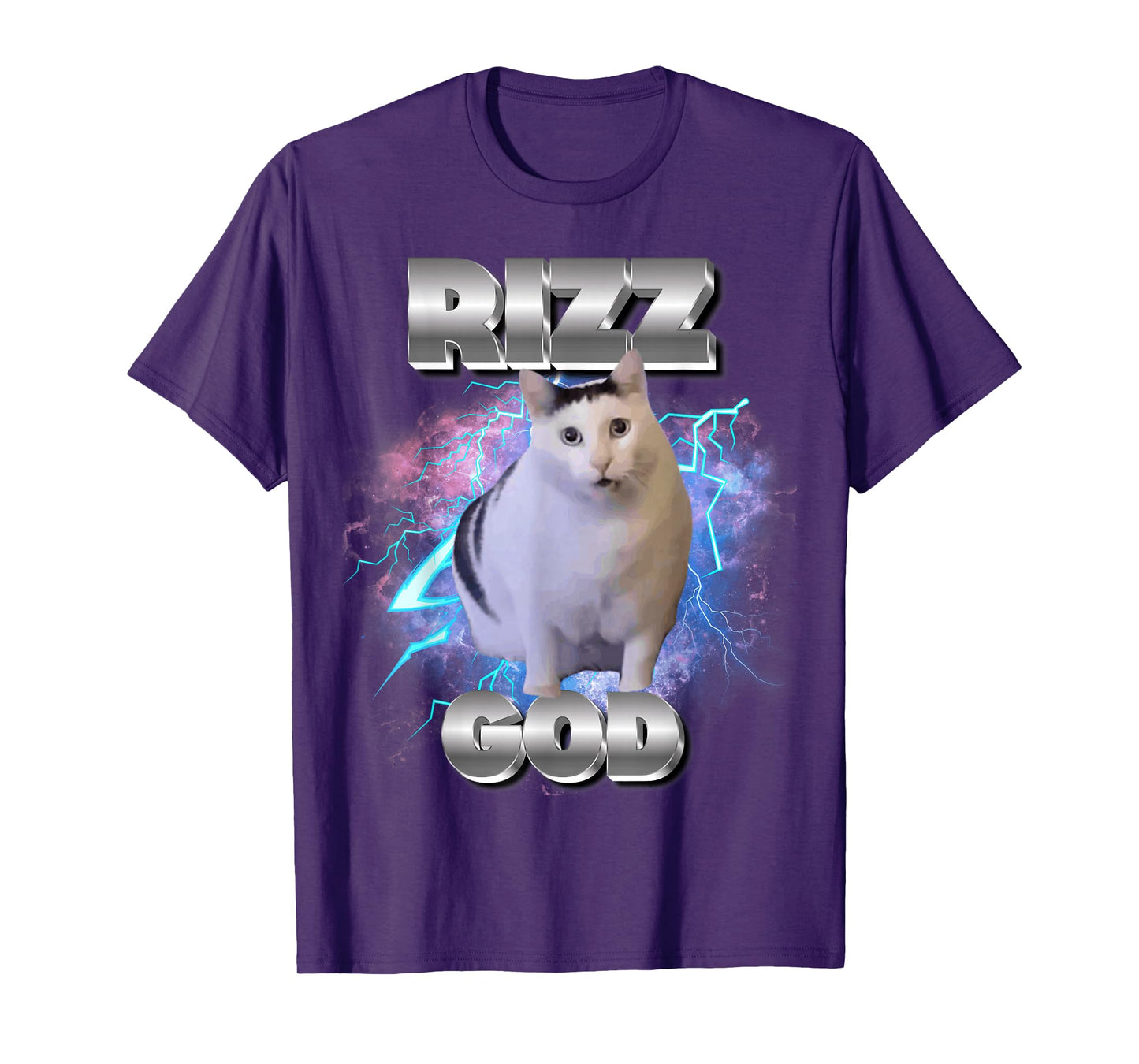 Rizz God Cat Meme Funny Memes Internet Memes Gen-Z Memes Kid T-Shirt