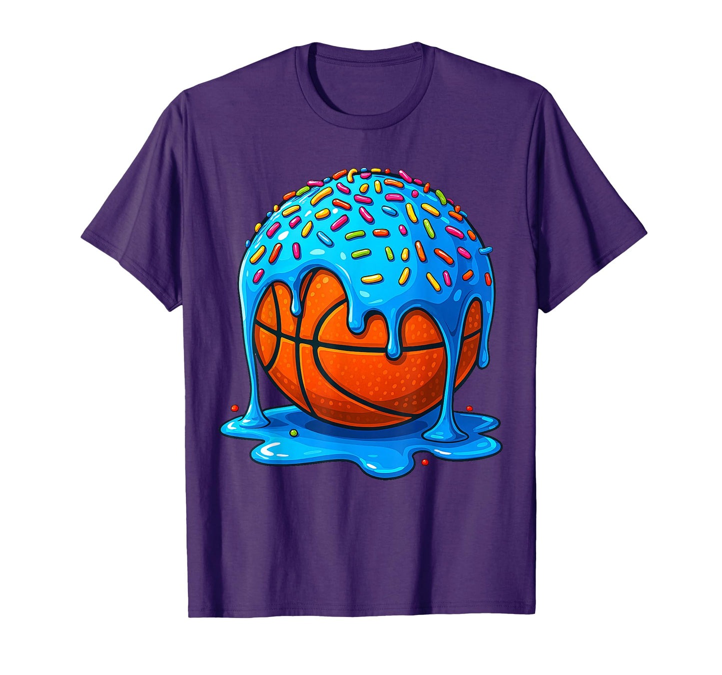 Basketball Shirts Kids Ice Cream Drip Basketball Youth Girls T-Shirt