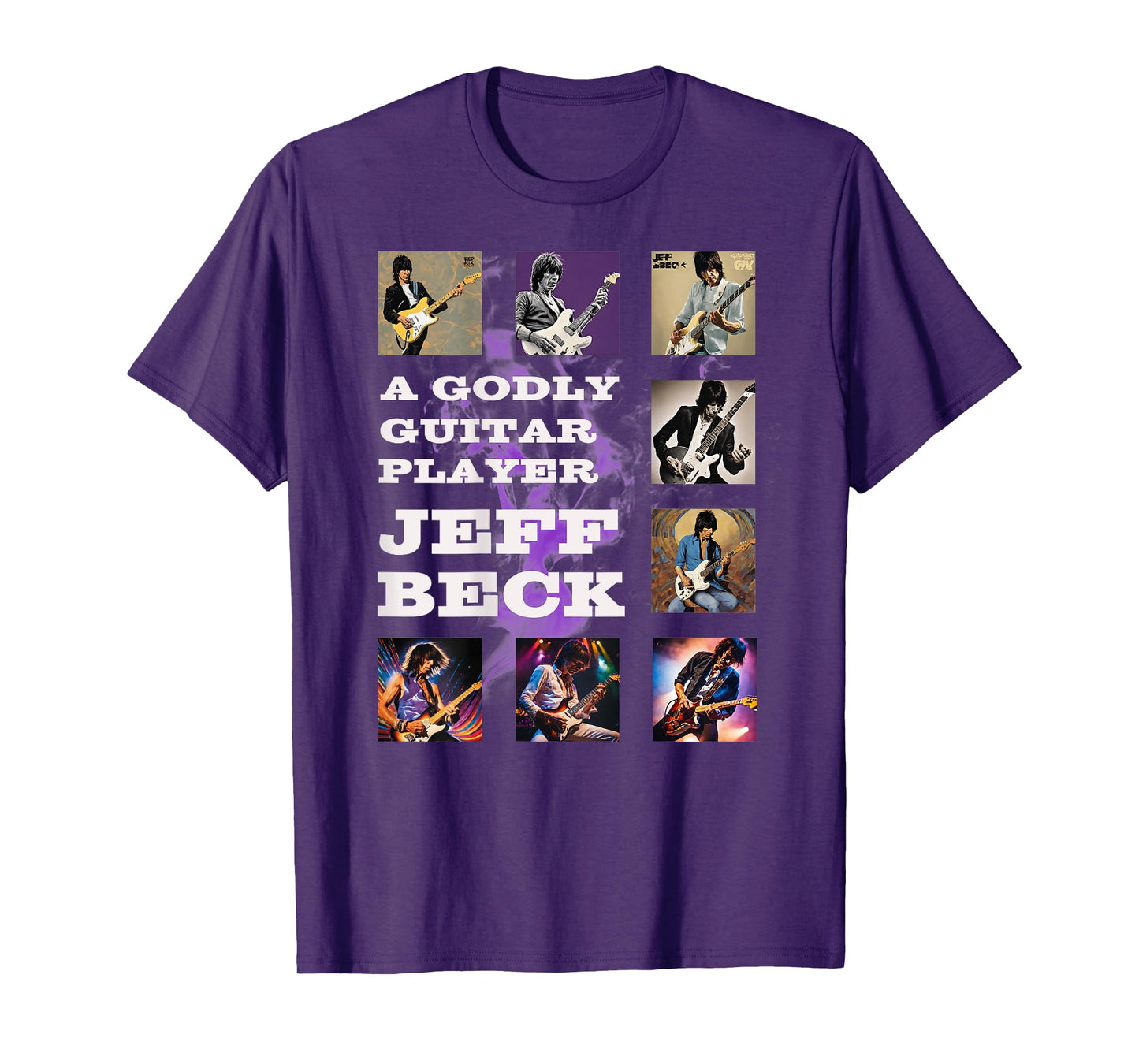 Jeff Beck_007_Back Printed T-Shirt